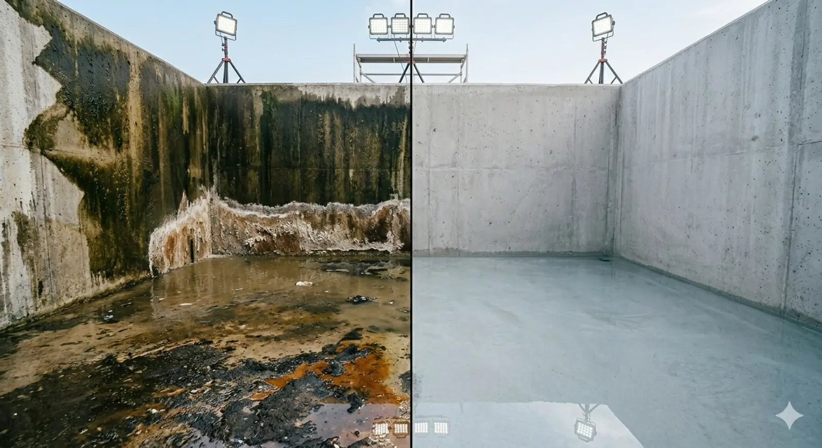 Tank Cleaning Before & After