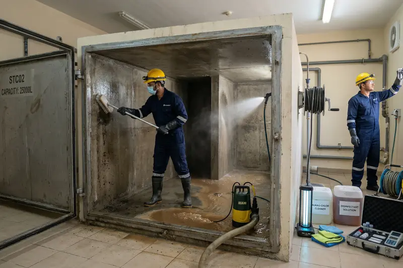 Ground Floor Tank Cleaning